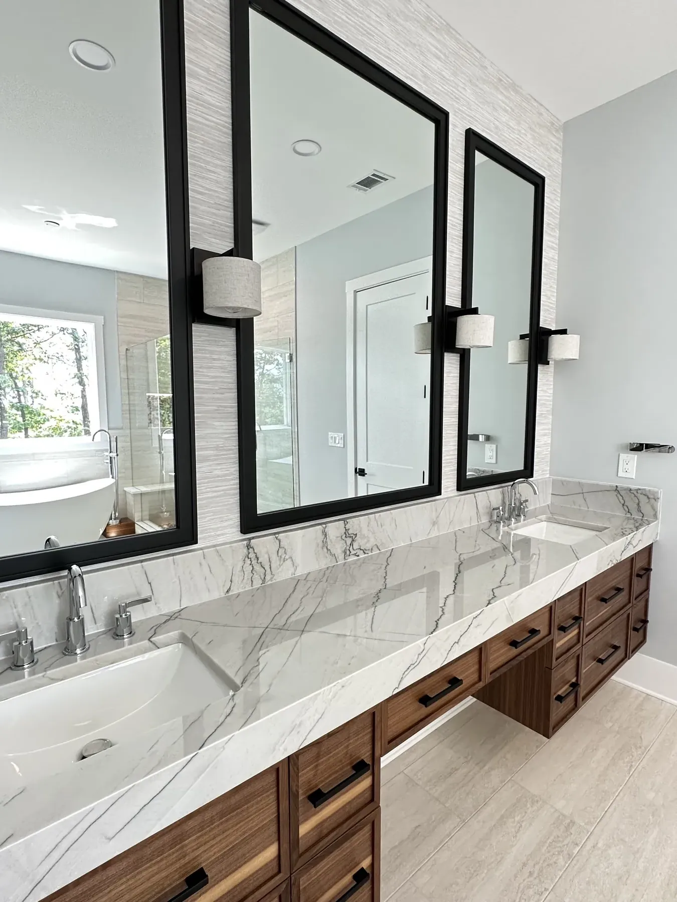 Luxe Master Bath project in the Atlanta metro area by Buford Renovations